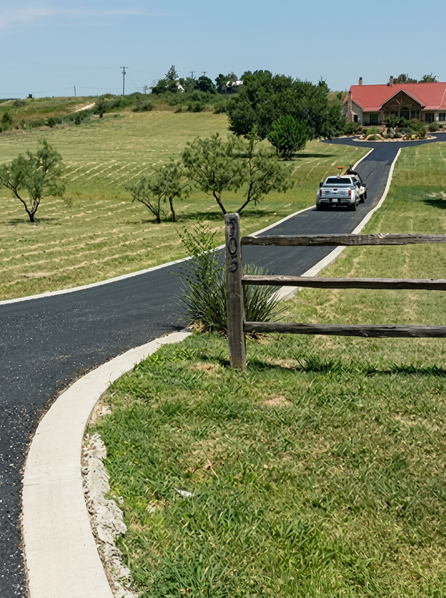 Hill Country Ranch Driveway